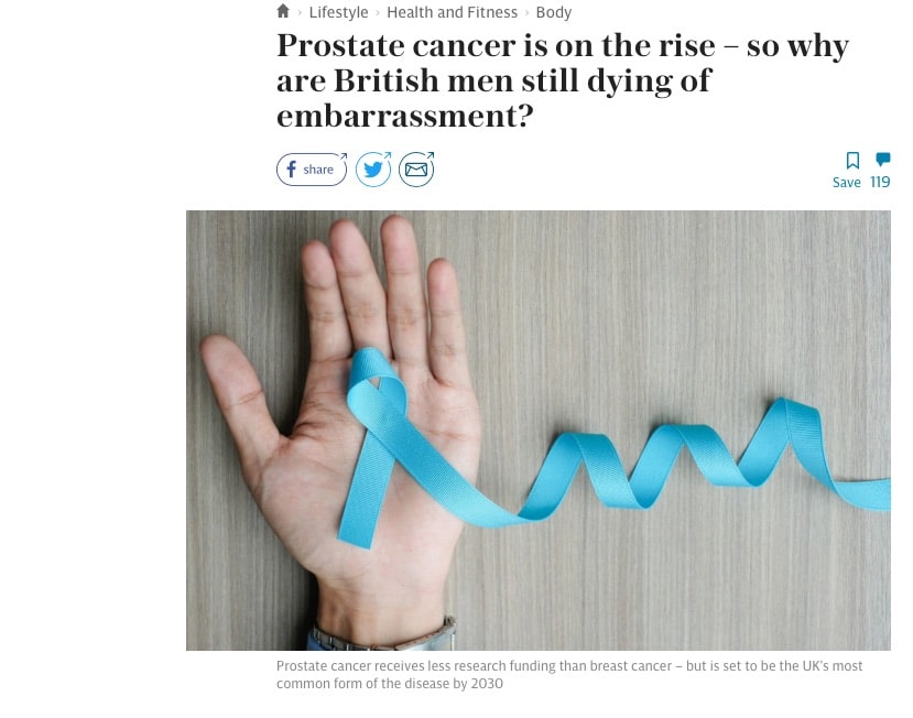 Prostate cancer is on the rise